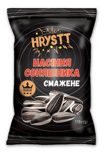 Насіння Преміум соняшника смажене смугасте Hrystt, 110 г 4545640 фото