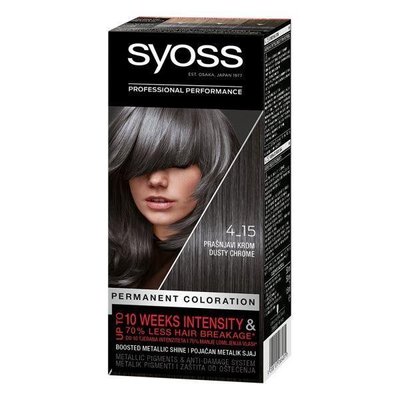 Крем-фарба для волосся Permanent coloration №4_15 Syoss, 1шт 3557730 фото