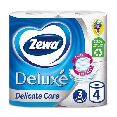Папір туалетний 3-х шаровий Deluxe Zewa, 4 шт 2079520 фото