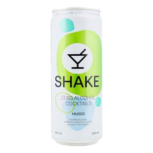 Напій газований Hugo ж/б Shake, 0.33 л 4070290 фото