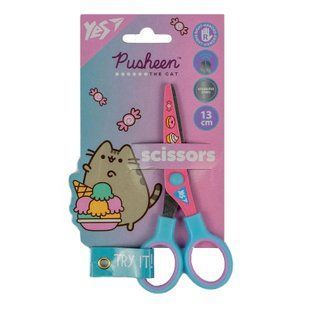 Ножницы "Pusheen" 13см, с принтом на лезвии Yes, шт 4321860 фото