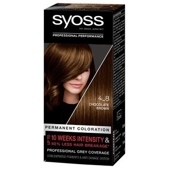 Стойкая краска для волос 4-8 Каштановый шоколадный Syoss, 115 мл 3776040 фото