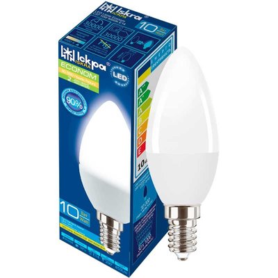 Світлодіодна лампа Led C37 10W 4000K E14 Eco, 1 шт/уп. 3745760 фото