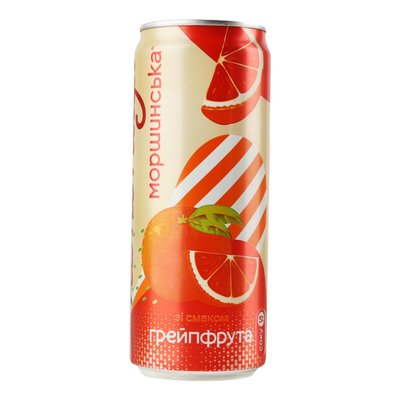 Напиток слабогазированный сокосодержащий со вкусом грейпфрута Лж/б имонада Моршинська, 0.33 л 4063770 фото