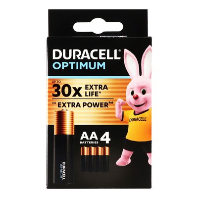 Батарейки AA MX1500 Optimum Duracell, 4 шт 3967970 фото