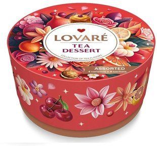 Чай Lovare Tea Dessert 40п. Десертная коллекция пакетированного чая. 4*8 шт 4802680 фото