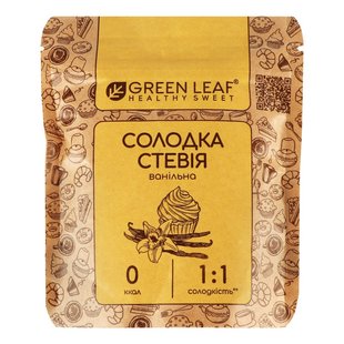 Стевія солодка ванільна 1:1 Green Leaf д/п 100г 3920500 фото