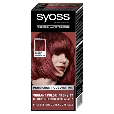 Крем-краска для волос Pantone 18-1658 Красное Пламя Syoss, 115 мл 3776050 фото
