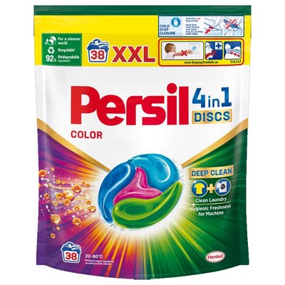 Капсулы для стирки 4 в 1 диски Color Persil, 38 шт 4045920 фото