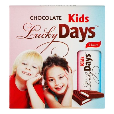 Шоколад молочний із молочною начинкою Lucky Days, 50 г 3740480 фото