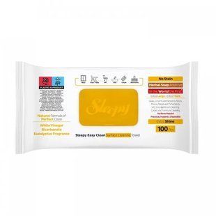 Вологі серветки Easy Clean Herbal жовтий клапан Sleepy, 100 шт/уп. 4398920 фото