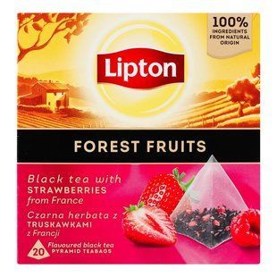 Чай пакетований чорний Forest Fruit Lipton, 20 шт/уп. 4545000 фото