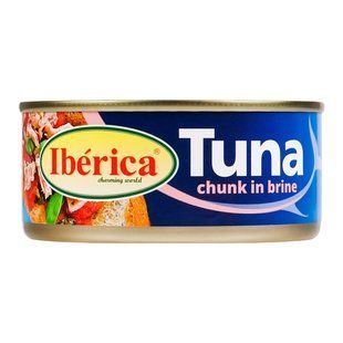 Консервированный тунец целый в собственном соку Iberica, 150 г 4652330 фото