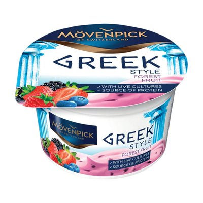 Йогурт 5% Лісові ягоди Грецький Movenpick, 100 г 4107370 фото