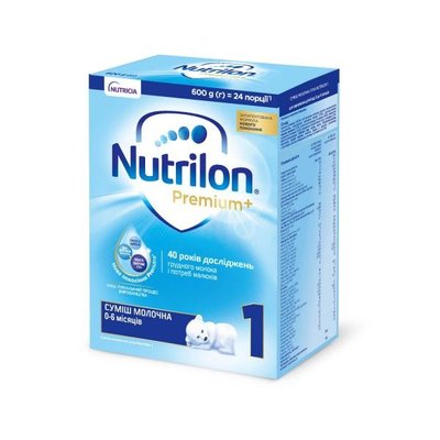 Суміш сухий молочний Nutrilon Premium+ 1, 600 г 2480120 фото