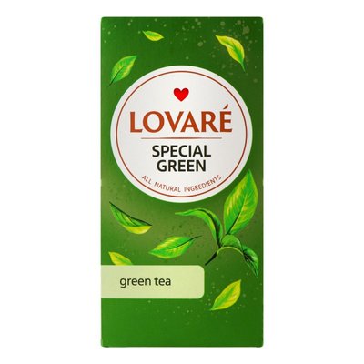 Чай зелений байховий дрібний Special Green Lovare 24 шт/уп. 3209870 фото
