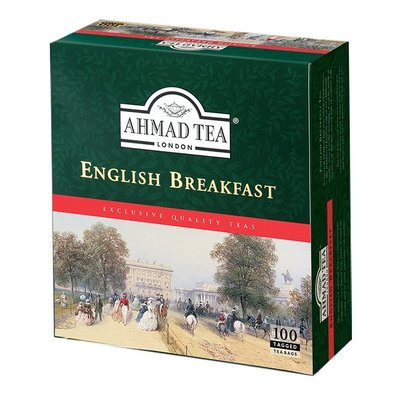 Чай чорний пакетований англійський сніданок Ahmad, 100 шт/уп. 1845800 фото