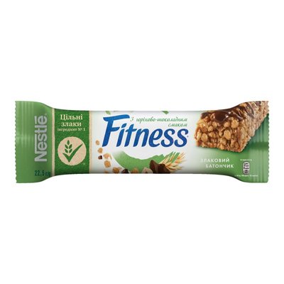 Сухий сніданок з шоколадом та горіхами Fitness Nestle, 22.5 г 2520480 фото