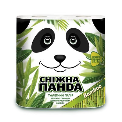 Туалетная бумага Снежная панда Бамбук, 4 шт/уп. 2749470 фото