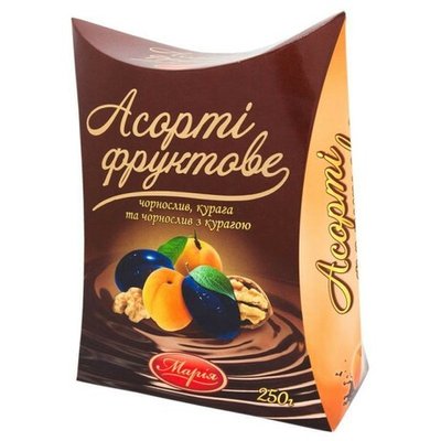 Цукерки шоколадні Асорті фруктове Марія, 250 г 3353160 фото