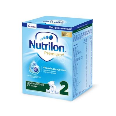 Суміш сухий молочний Nutrilon Premium+ 2, 1кг 2480030 фото
