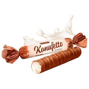 Вафельные трубочки Konafetto Вlanc Roshen, 100 г 4597600 фото