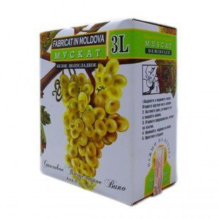 Вино біле напівсолодке Vin Muscat Alianta, 3 л 2999480 фото