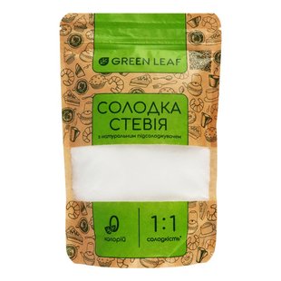 Замінник цукру Солодка Стевія 1:1 Green Leaf, 300 г 3920470 фото