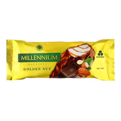 Мороженое эскимо Millenium Golden Nut Рудь, 80 г 3840750 фото