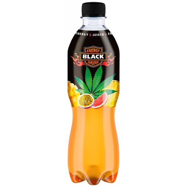 Напій енергетичний Тропічні фрукти-Канабіс Black Бон Буассон, 0.5 л 4040450 фото