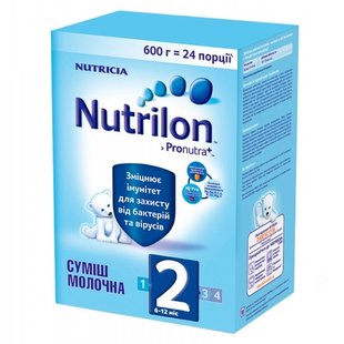 Суміш суха молочна Nutrilon 2, 600 г 2480080 фото