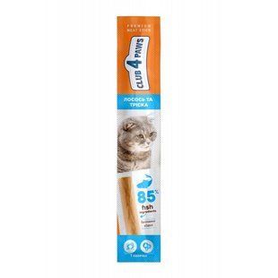 М'ясна паличка Лосось та тріска Meat stick Premium Club 4 Paws, 5 г 3555830 фото