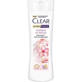 Шампунь против перхоти для женщин мягкость и блеск Clear, 350 мл 4614530 фото