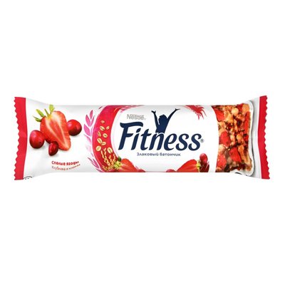 Сухой завтрак Спелый ягоды клубника и клюква Fitness Nestle, 23.5 г 3085860 фото