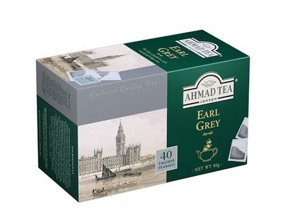 Чай чорний пакетований Earl Grey Ahmad, 40 шт/пак 1853270 фото