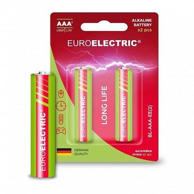Батарейки Alkaline BL-AAA-EE Euroelectric, упаковка 2шт 4199670 фото