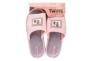 Тапочки открытые домашние женские розовый р. 36-37 Twins 3797820 фото