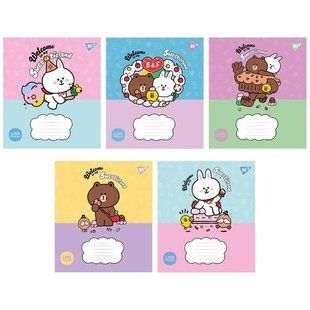 Тетрадь 12 листов линия J Line Friends. Sweetieland YES, шт 4780470 фото