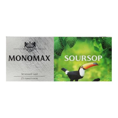 Чай зелений китайський байховий дрібний Soursop Monomax, 25 шт/уп. 2616530 фото