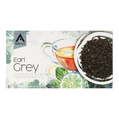 Чай чорний пакетирований Earl Grey Askold, 2 г*20 пак. 4095110 фото