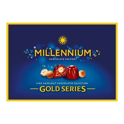 Цукерки з цілісним лісовим горіхом Millennium Gold, 205 г 3283110 фото