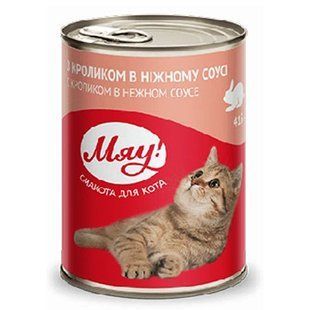 Корм для котів з кроликом ж/б Мяу, 415 г 2146300 фото