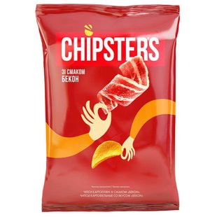 Чіпси зі смаком бекону Chipster's, 130 г 3223900 фото