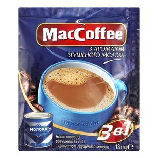 Напиток кофейный растворимый 3в1 Сгущеное молоко MacCoffee, 18 г 2949120 фото
