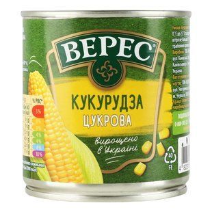 Консерви Кукурудза цукрова Верес, 170 г 1998790 фото