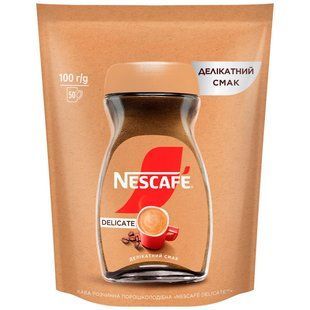 Кава розчинна порошкоподібна Delicate Nescafe д/п 100г 4620630 фото