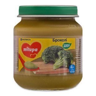 Пюре овощное для детей от 4мес Брокколи Milupa,125 г 2698750 фото