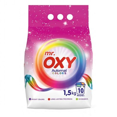 Пральний порошок для кольорової білизни автомат Mr.Oxy, 1.5 кг 4139150 фото