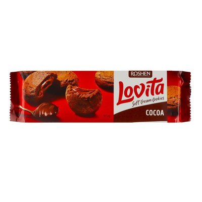 Печиво здобне Choco Soft Cream Cocoa Lovita Roshen м/у 127г 4147170 фото