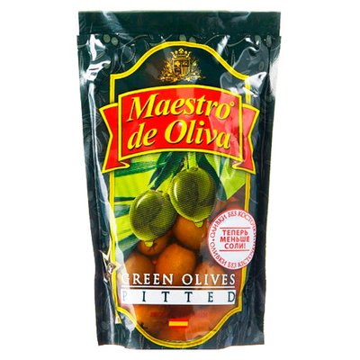 Оливки без кісточки Maestro de Oliva, 170 г 3312300 фото